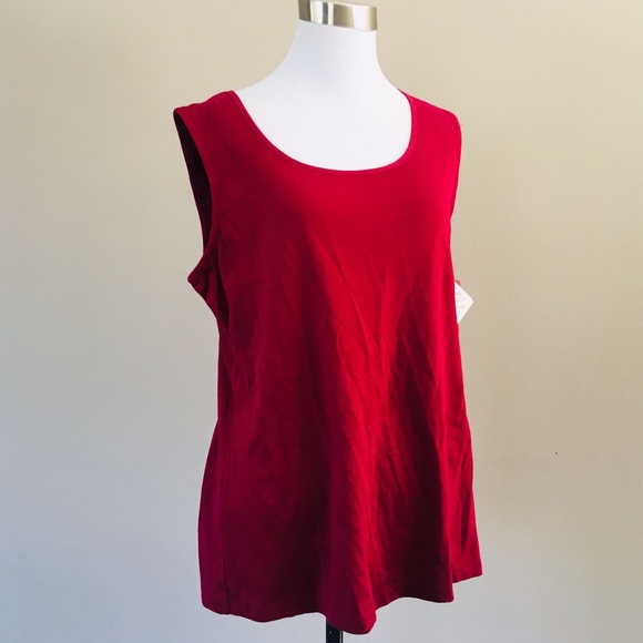 JMCollection Woman Plus Size Red Pullover - Picture 6 of 7